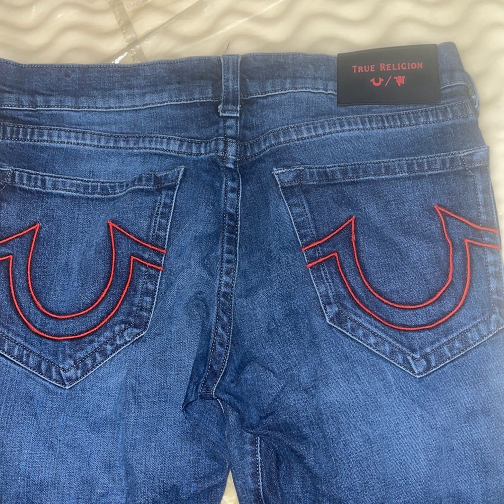 Brand new red stitching true religion pants🔥